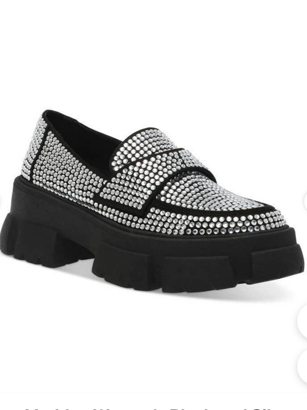 Steve Madden Trifecta-R Rhinestone Loafers